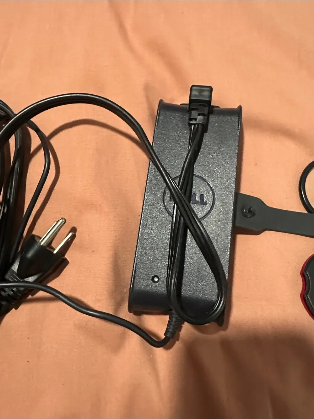 Dell Black AC Power Adapter with Attached Cable